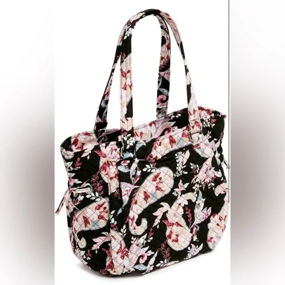 NWT Vera Bradley Women's Cotton Glenna Satchel Purse - botanical Paisley - Picture 2 of 4